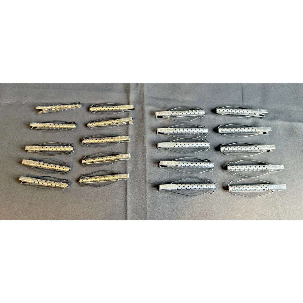Vtg Aluminum Goody Hair Curler Rods Clips‎ Lot 20 pcs 3